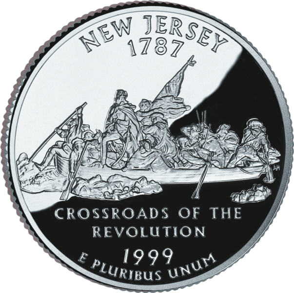USA: 25 Centów / 1999 r. - New Jersey (nr 3)
