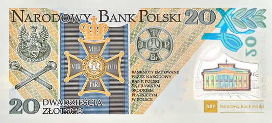 Banknot 20 zł / 2014 r. - 100. rocznica utworzenia Legionów Polskich.