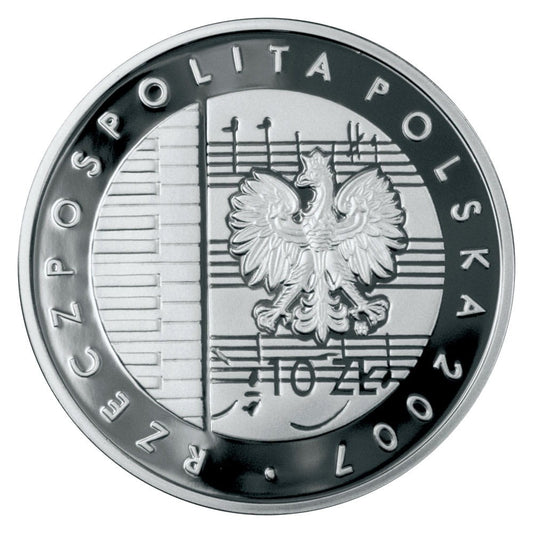 10 zł / 2007 r. - 125. rocznica urodzin Karola Szymanowskiego