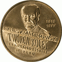 2 zł / 1999 r. - 100. rocznica śmierci Ernesta Malinowskiego