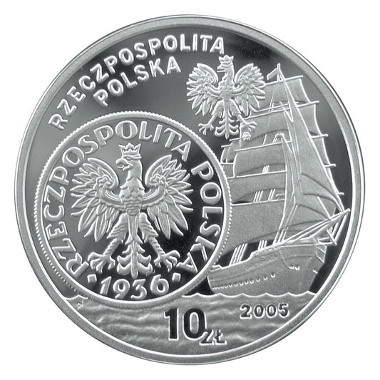 10 zł / 2005 r. - Dzieje złotego: Żaglowiec