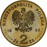 2 zł / 1998 r. - XVIII. Zimowe Igrzyska Olimpijskie w Nagano