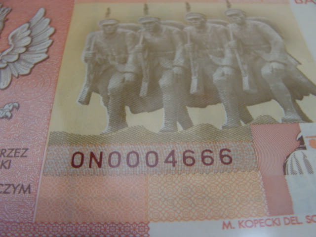 CIEKAWY nr serii 10 zł / 2008 r. - 90. rocznica Odzyskania Niepodległości - ON 0004666