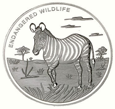 KONGO 10 franków / 2009 - Zebra