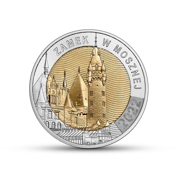 POLSKA 5 zł / 2022 r - Zamek w Mosznej