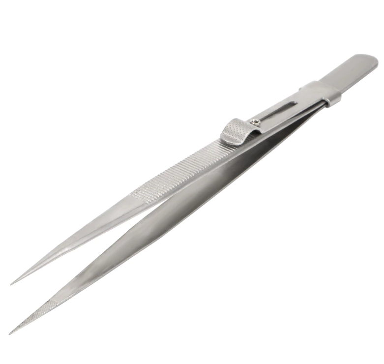 Pęseta jubilerska z bardzo cienką końcówką - 162 mm