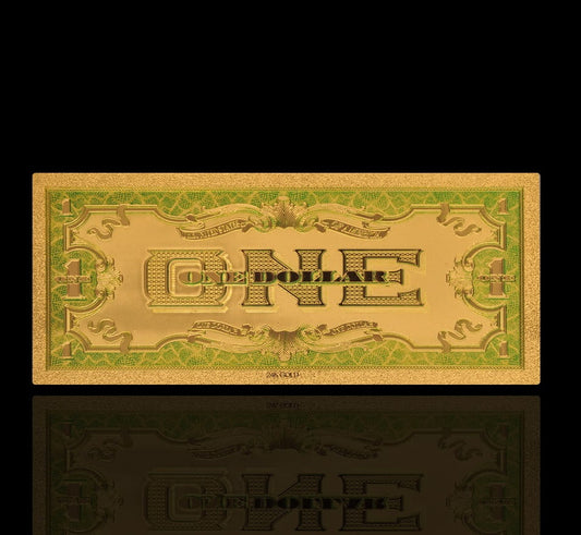USA: Banknot złocony 1$ - JEDEN dolar /1928