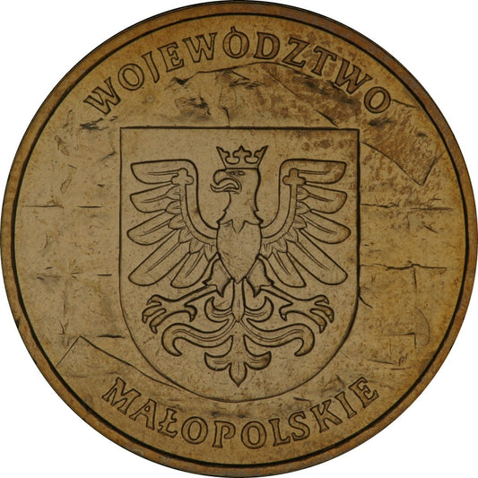 2 zł / 2004 r. - Herby Województw: Małopolskie