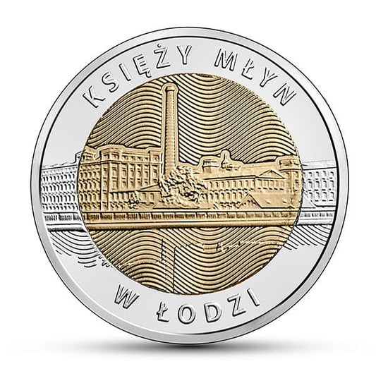 POLSKA 5 zł / 2016 r. - Księży Młyn w Łodzi