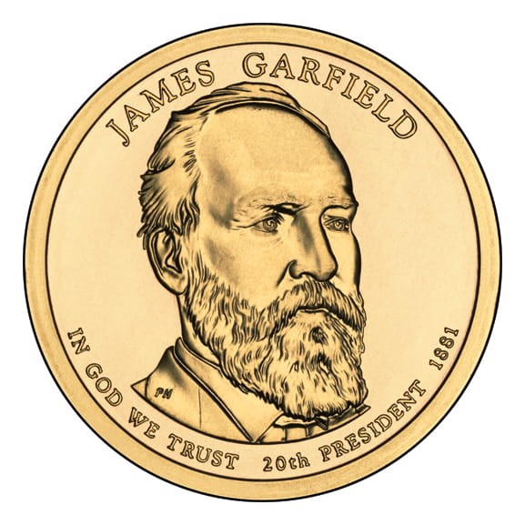 Prezydenci USA - 1$ / 2011 r. - James A. Garfield  (nr 20)