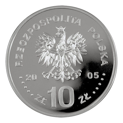 10 zł / 2005 r. -  August II Mocny (półpostać)