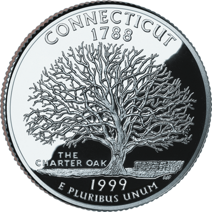 USA:  25 Centów / 1999 r. - Connecticut (nr 5)