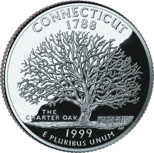 USA:  25 Centów / 1999 r. - Connecticut (nr 5)