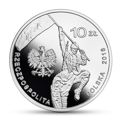 10 zł / 2018 r. -   100-lecie czynu zbrojnego Polonii amerykańskiej