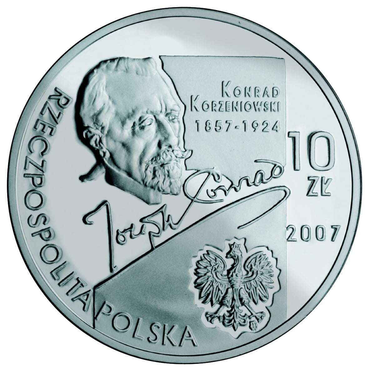 10 zł / 2007 r. -  Konrad Korzeniowski / Joseph Conrad