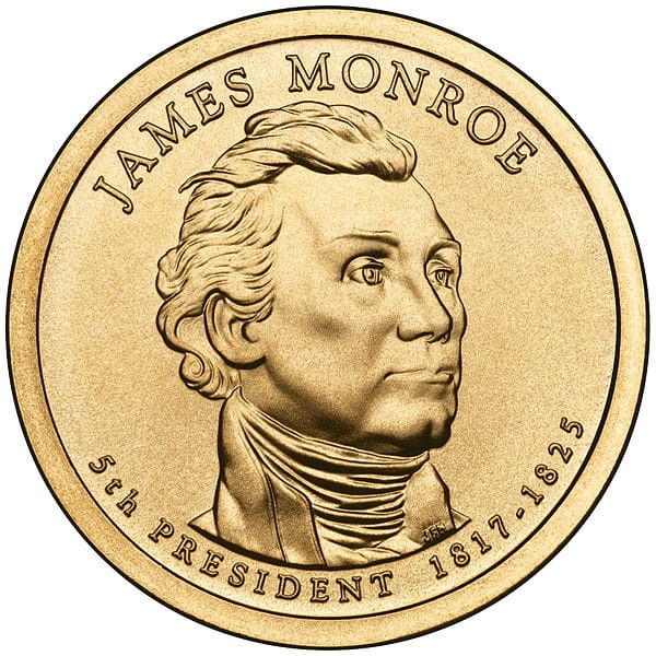 Prezydenci USA - 1$ / 2008 r. - James Monroe (nr 5)