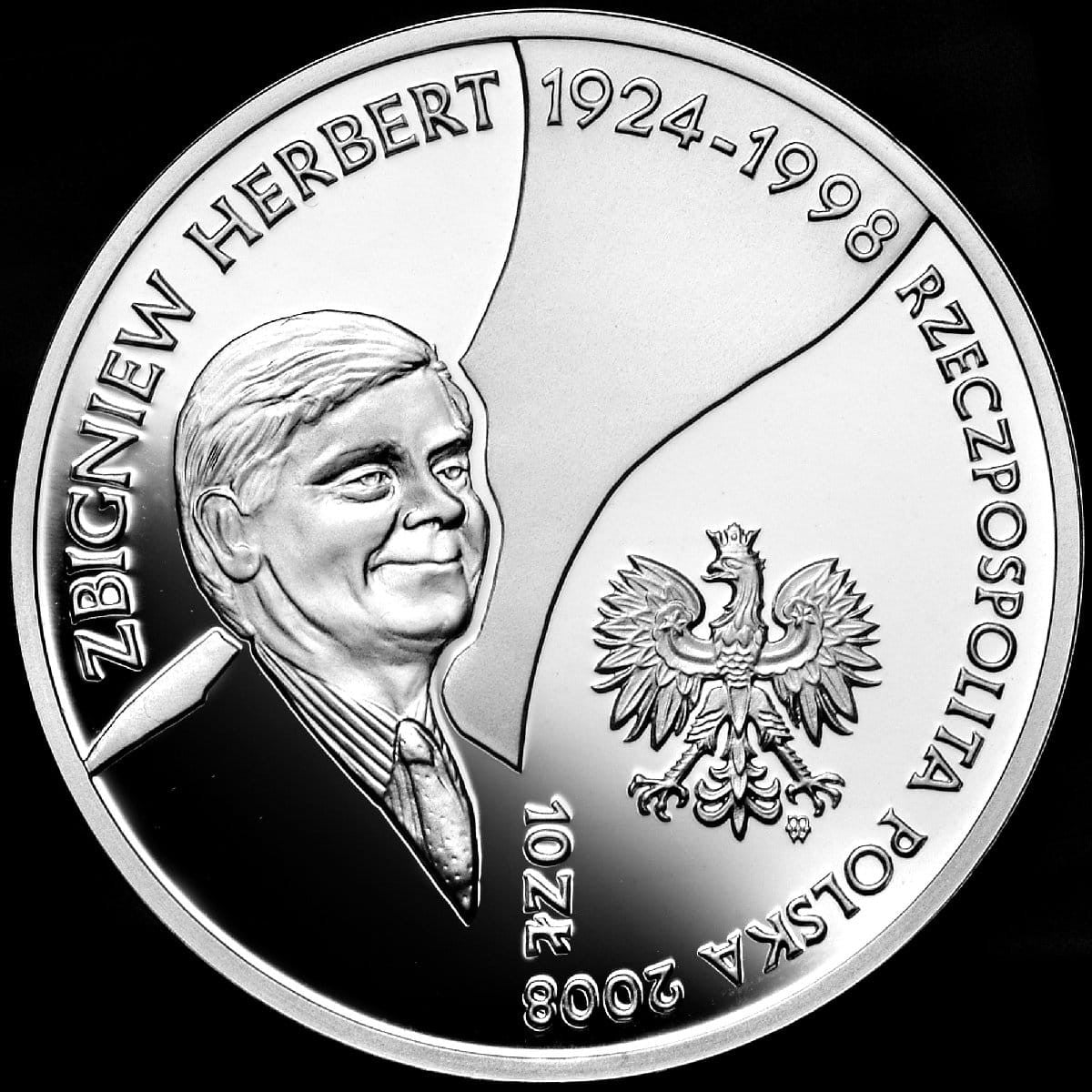 10 zł / 2008 r. -  Zbigniew Herbert