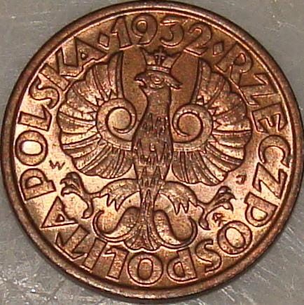 POLSKA 1 Grosz / 1932 r.
