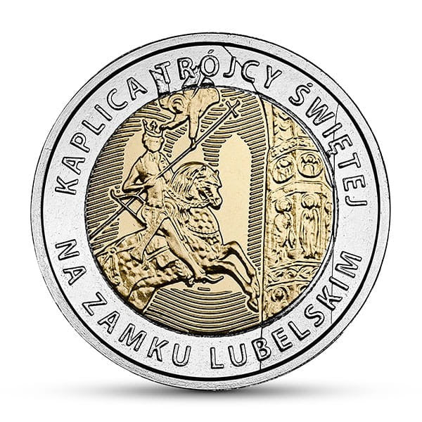 POLSKA 5 zł / 2017 r. - Kaplica Trójcy Świętej na Zamku Lubelskim