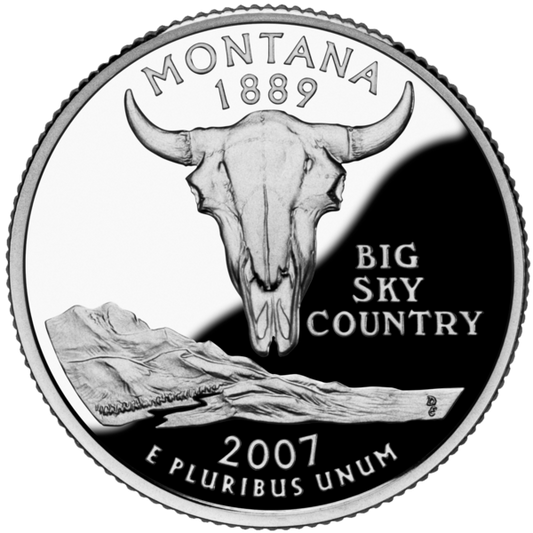 USA:  25 Centów / 2007 r. - Montana (nr 41)