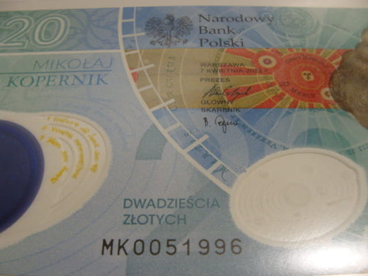(1996r.)   20 zł / 2023 r. - Mikołaj Kopernik
