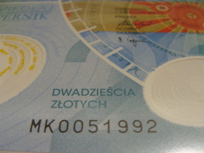 (1992r.)   20 zł / 2023 r. - Mikołaj Kopernik