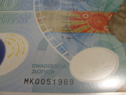 (1989r.)   20 zł / 2023 r. - Mikołaj Kopernik