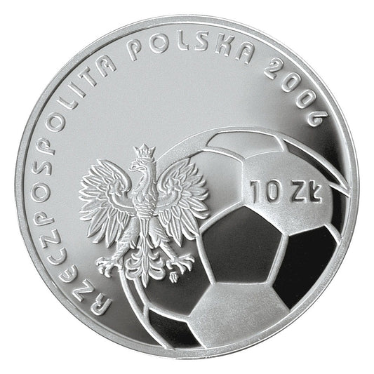 10 zł / 2006 r. - Mistrzostwa Świata w Piłce Nożnej: Niemcy 2006 (Ag)