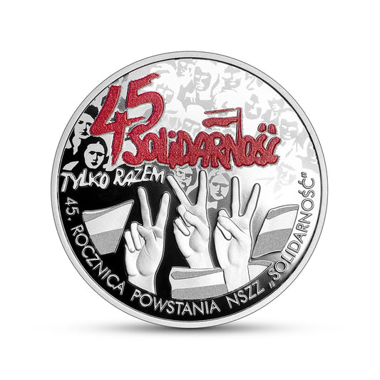 10 zł / 2025 r. - 45. rocznica powstania NSZZ „Solidarność”