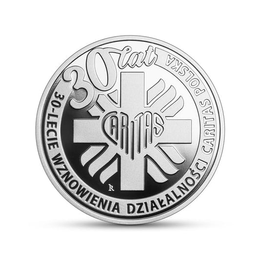10 zł / 2021 r. - 30-lecie wznowienia działalności Caritas Polska