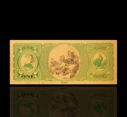 USA: Banknot złocony 1$ - JEDEN dolar /1875
