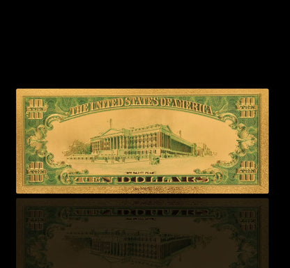USA: Banknot złocony 10$ - DZIESIĘĆ dolarów /1928
