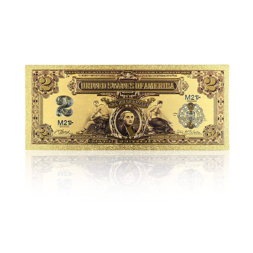 USA: Banknot złocony 2$ - DWA dolary /1899