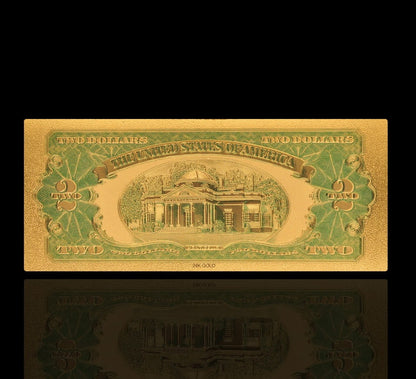 USA: Banknot złocony 2$ - DWA dolary /1928