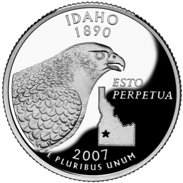 USA:  25 Centów / 2007 r. - Idaho (nr 43)
