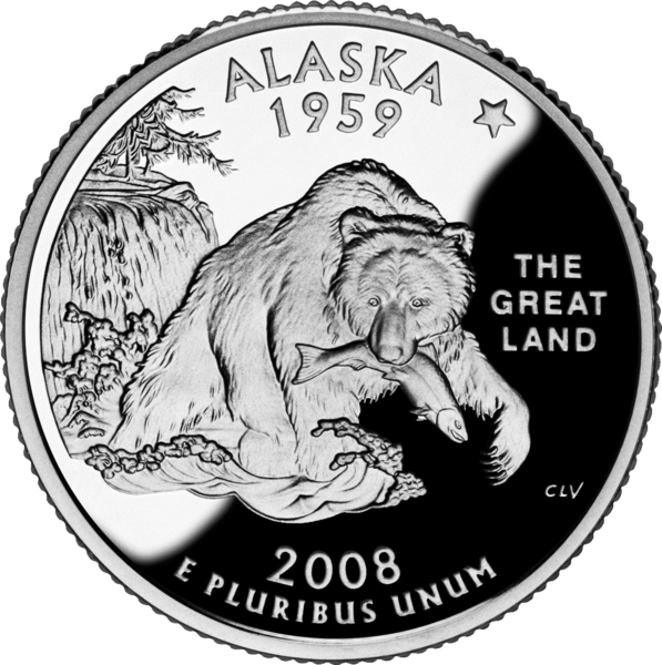 USA:  25 Centów / 2008 r. - Alaska (nr 49)