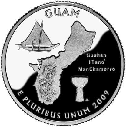 USA:  25 Centów / 2009 r. - Guam (nr 53)