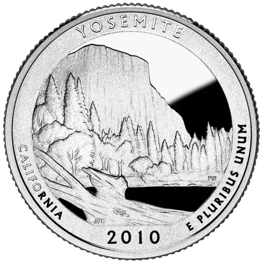 USA:  25 Centów / 2010 r. -  Park Narodowy Yosemite (nr 3)