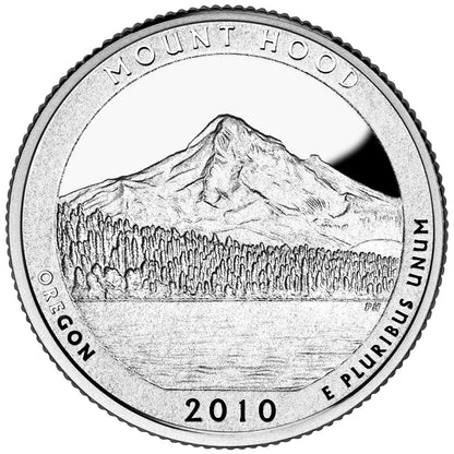 USA:  25 Centów / 2010 r. -  Mt. Hood National Forest (nr 5)