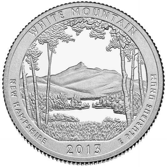 USA:  25 Centów / 2013 r. -  White Mountain National Forest (nr 16)