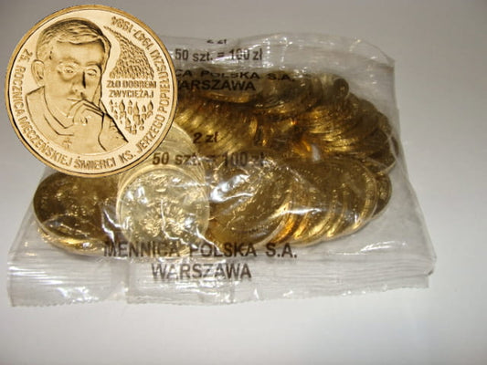Woreczek - 50 sztuk: 2 zł / 2009 r. - Ksiądz Jerzy Popiełuszko